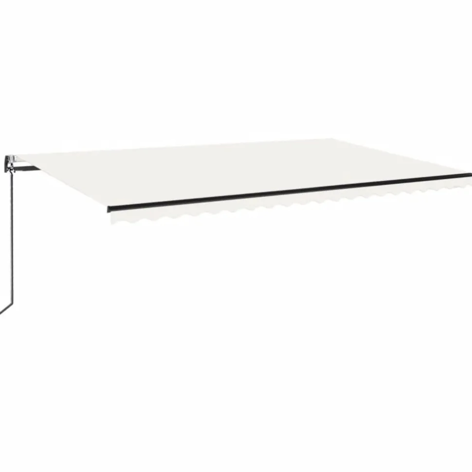 Sisäänkelattava markiisi 2 LED/tuulisensori 300x250 cm sininen/valkoinen