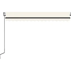 Sisäänkelattava markiisi 2 LED/tuulisensori 300x250 cm sininen/valkoinen