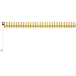 Sisäänkelattava markiisi 2 LED/tuulisensori 300x250 cm sininen/valkoinen