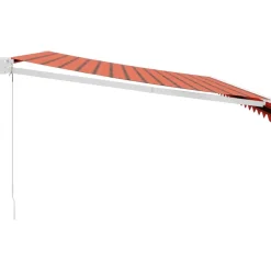 Sisäänkelattava markiisi 4,5x3 m, oranssiruskea kangas/alumiini