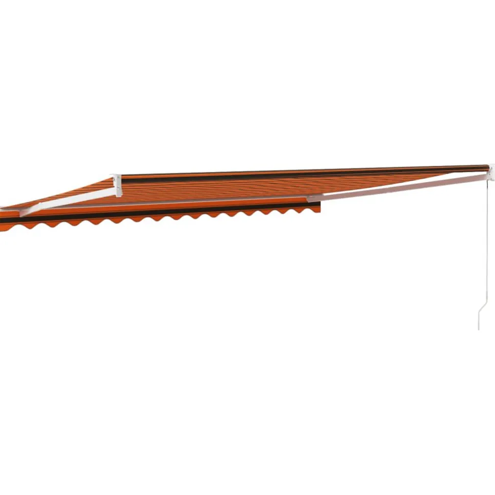 Sisäänkelattava markiisi 4,5x3 m, oranssiruskea kangas/alumiini