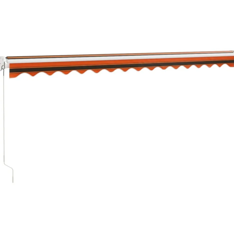 Sisäänkelattava markiisi 4,5x3 m, oranssiruskea kangas/alumiini