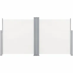 Sisäänvedettävä sivumarkiisi 120x600 cm kerma