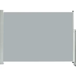 Sisäänvedettävä terassin sivumarkiisi 80x300 cm harmaa