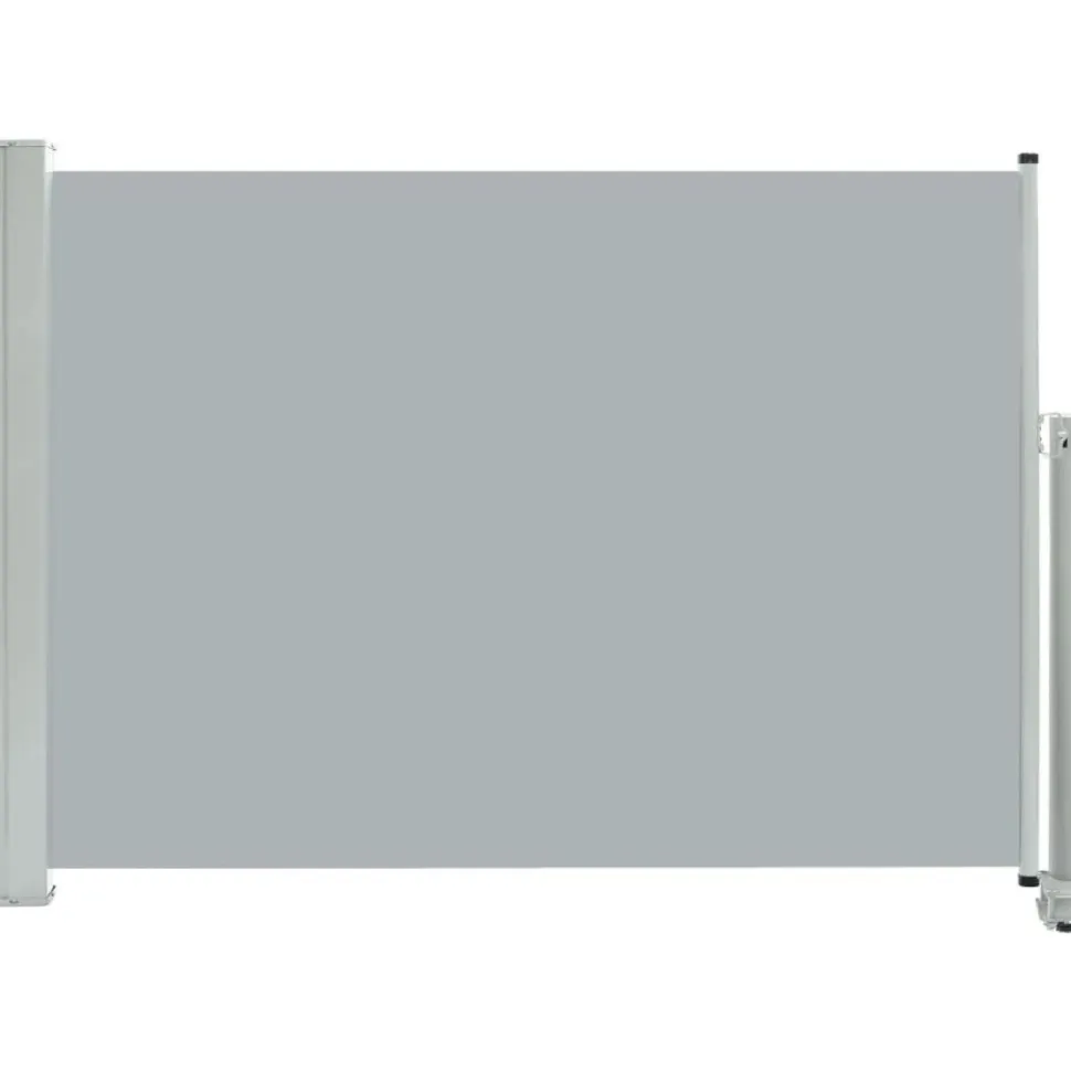 Sisäänvedettävä terassin sivumarkiisi 80x300 cm harmaa