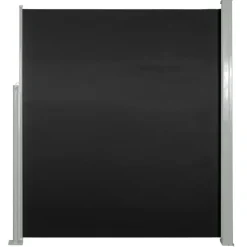 Sisäänvedettävä sivumarkiisi 160x500 cm musta