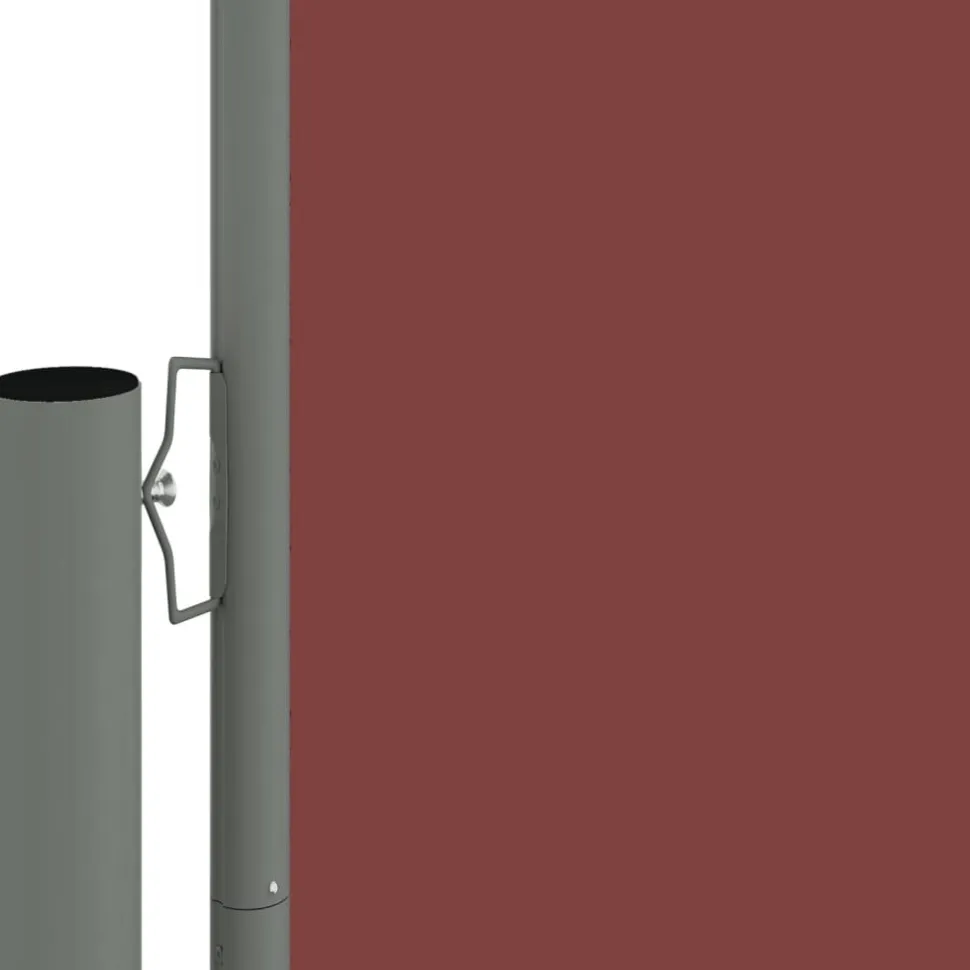 Sisäänvedettävä sivumarkiisi 117x1200 cm musta