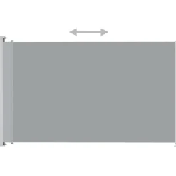 Sisäänvedettävä terassin sivumarkiisi 220x300 cm antrasiitti
