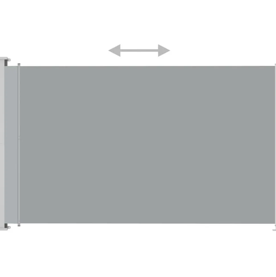 Sisäänvedettävä terassin sivumarkiisi 220x300 cm antrasiitti