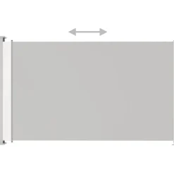 Sisäänvedettävä terassin sivumarkiisi 220x300 cm kerma