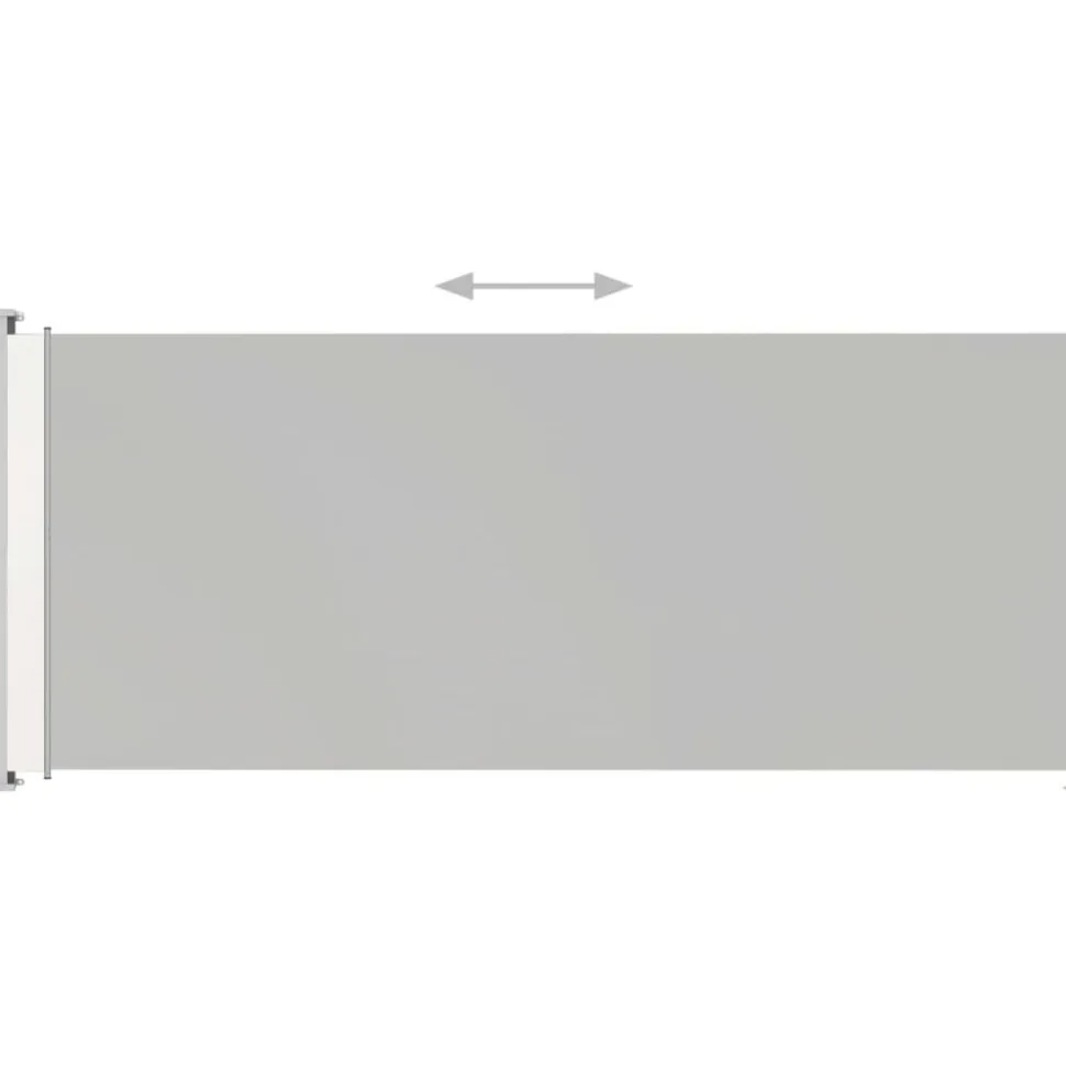 Sisäänvedettävä terassin sivumarkiisi 220x500 cm kerma