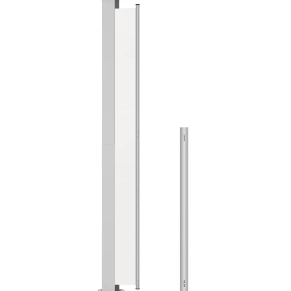 Sisäänvedettävä terassin sivumarkiisi 220x500 cm kerma