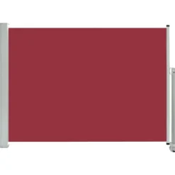 Sisäänvedettävä terassin sivumarkiisi 80x300 cm punainen