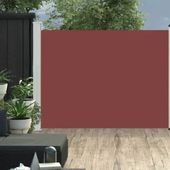 Sisäänvedettävä terassin sivumarkiisi 140x500 cm ruskea
