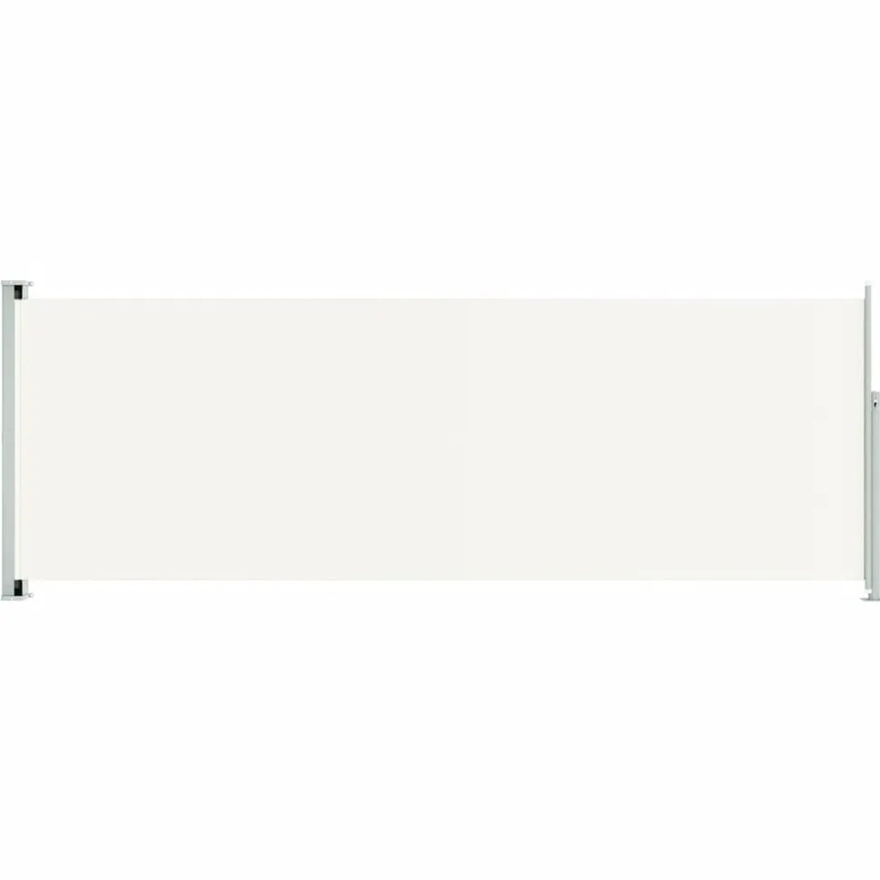 Sisäänvedettävä terassin sivumarkiisi 117x600 cm ruskea