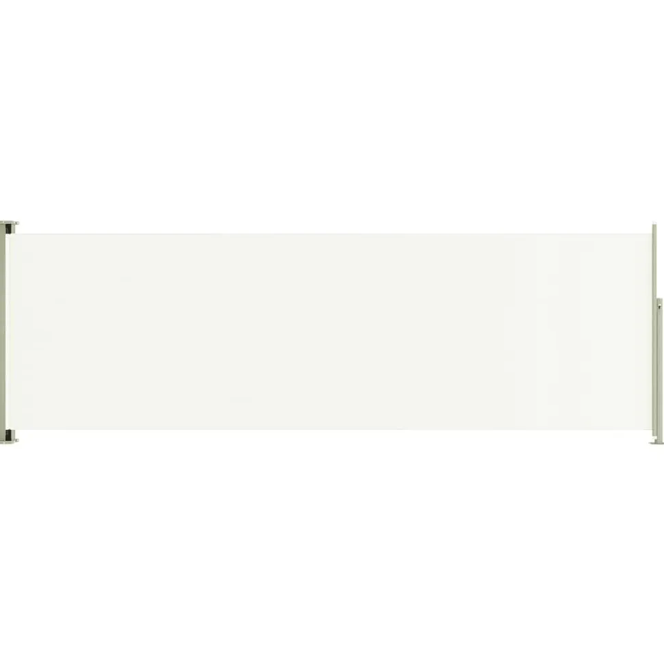 Sisäänvedettävä terassin sivumarkiisi 117x600 cm ruskea