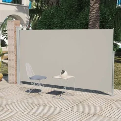 Sivumarkiisi terassille 160x300 cm kermanvärinen
