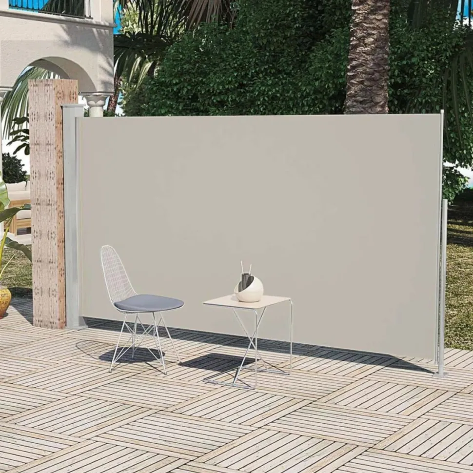 Sivumarkiisi terassille 160x300 cm kermanvärinen