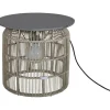 Sivupöytä Brafab Pamir, Ø50cm, beige