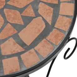 Sivupöytä/kasviteline mosaiikki terrakotta (41127)
