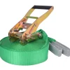 Slackline/tasapainoliina 15mx50mm, 150 kg, vihreä