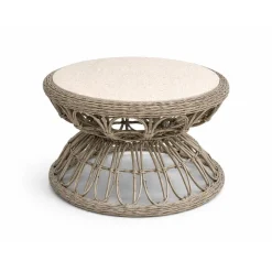 Sohvapöytä Hillerstorp Fjäderö, Ø72cm, harmaa/beige
