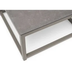 Sohvapöytä Hillerstorp Jet Set, 70x70cm, beige, keraaminen lasitaso