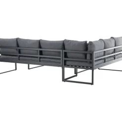 Sohvaryhmä Venture Home Zingaro, 5-istuttava kulmasohva + sohvapöytä, musta/harmaa