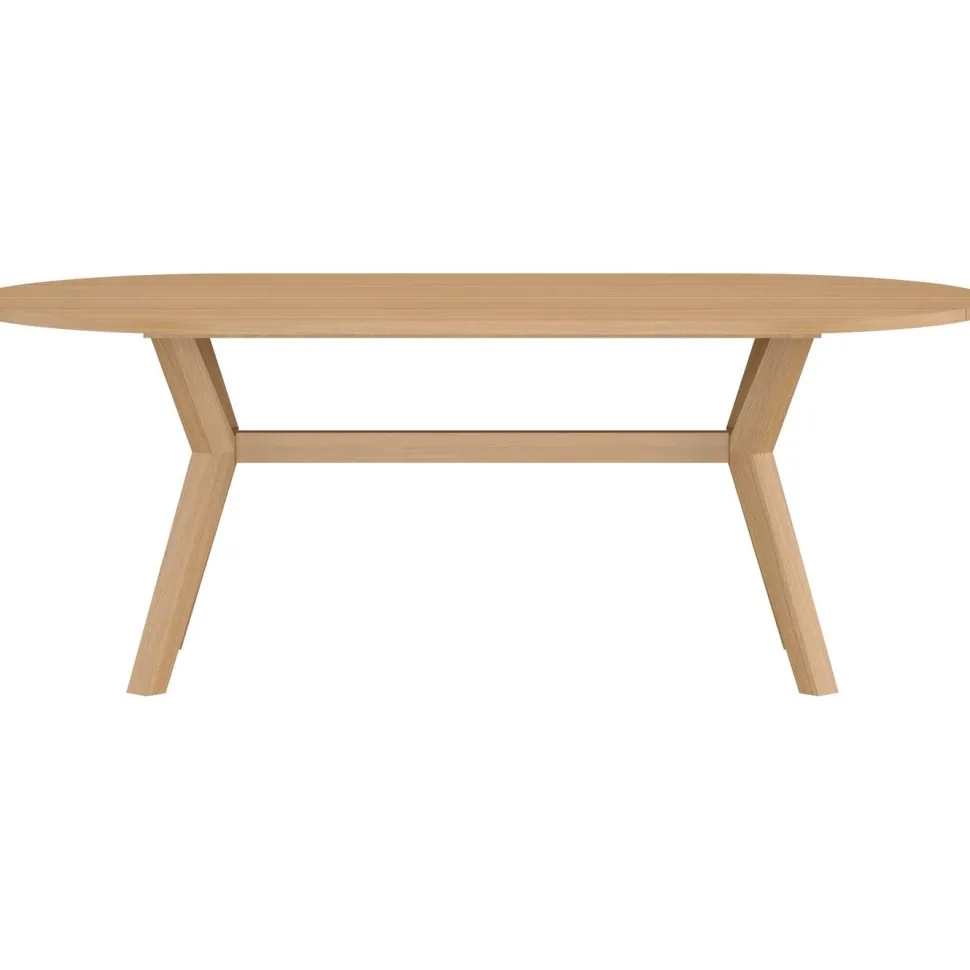 Soikea ruokapöytä Venture Home Kenya, 200x100cm, luonnollinen tiikki