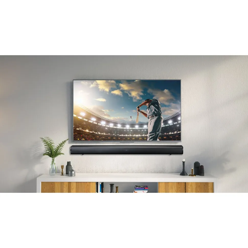 Soundbar-kaiutin Lenco, 90cm, subwooferilla, 80W, RMS