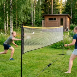 Sulkapalloverkko React Korkeus Säädettävä, sis. kantolaukku ja maakiilat, 500x80 cm