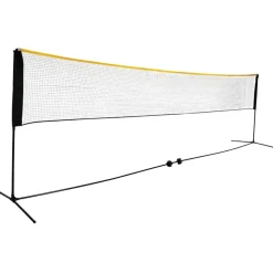Sulkapalloverkko React Korkeus Säädettävä, sis. kantolaukku ja maakiilat, 500x80 cm