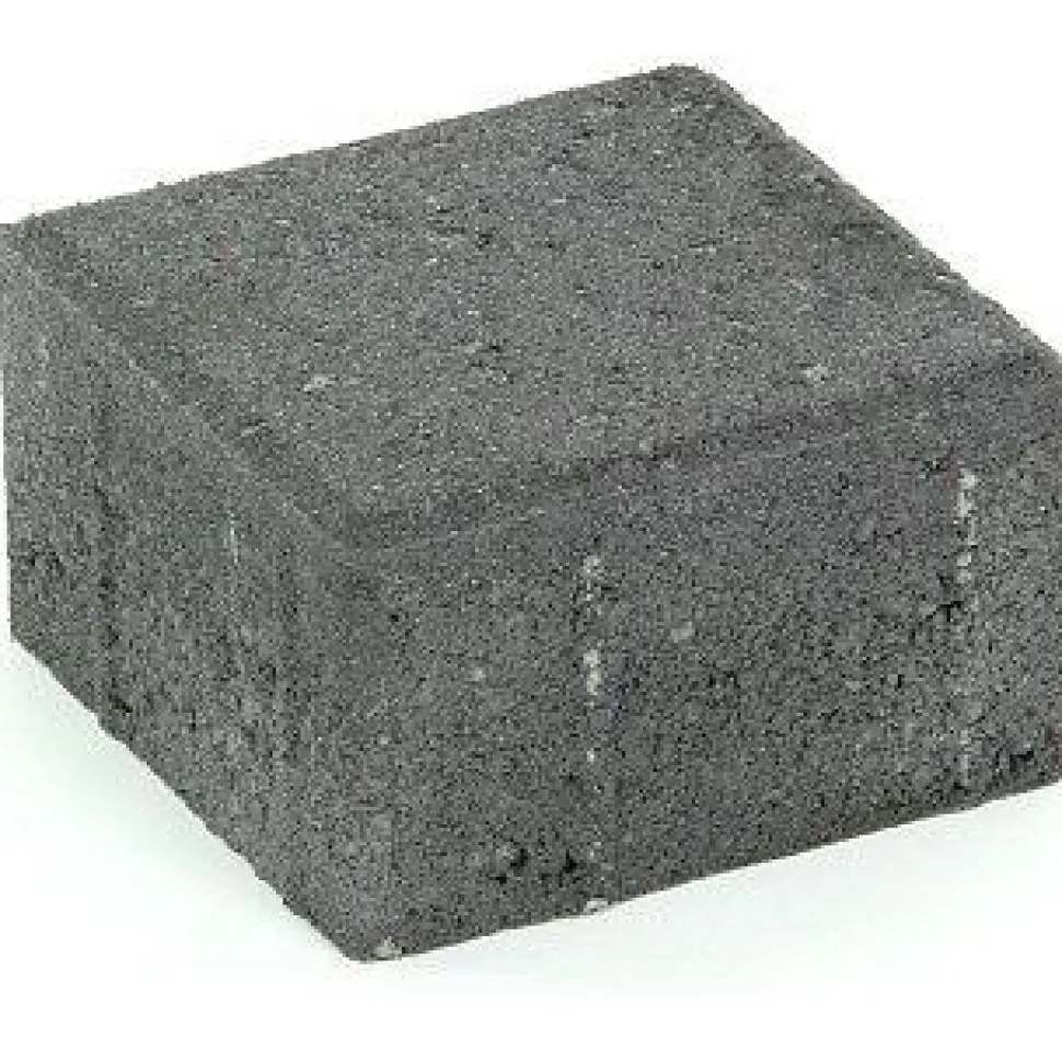 Suojatiekivi Rudus Kartanonoppa 80 138x138x80 mm sileä musta