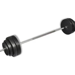 Suora painonnostotanko ja painot, 60kg