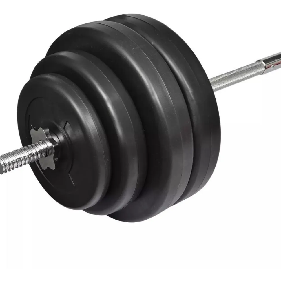 Suora painonnostotanko ja painot, 60kg