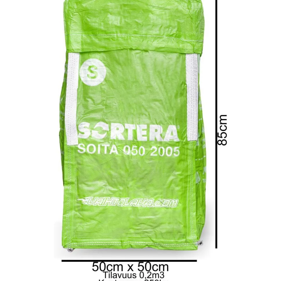 Suursäkki Sortera, eri kokoja