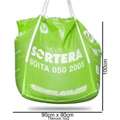 Suursäkki Sortera, eri kokoja