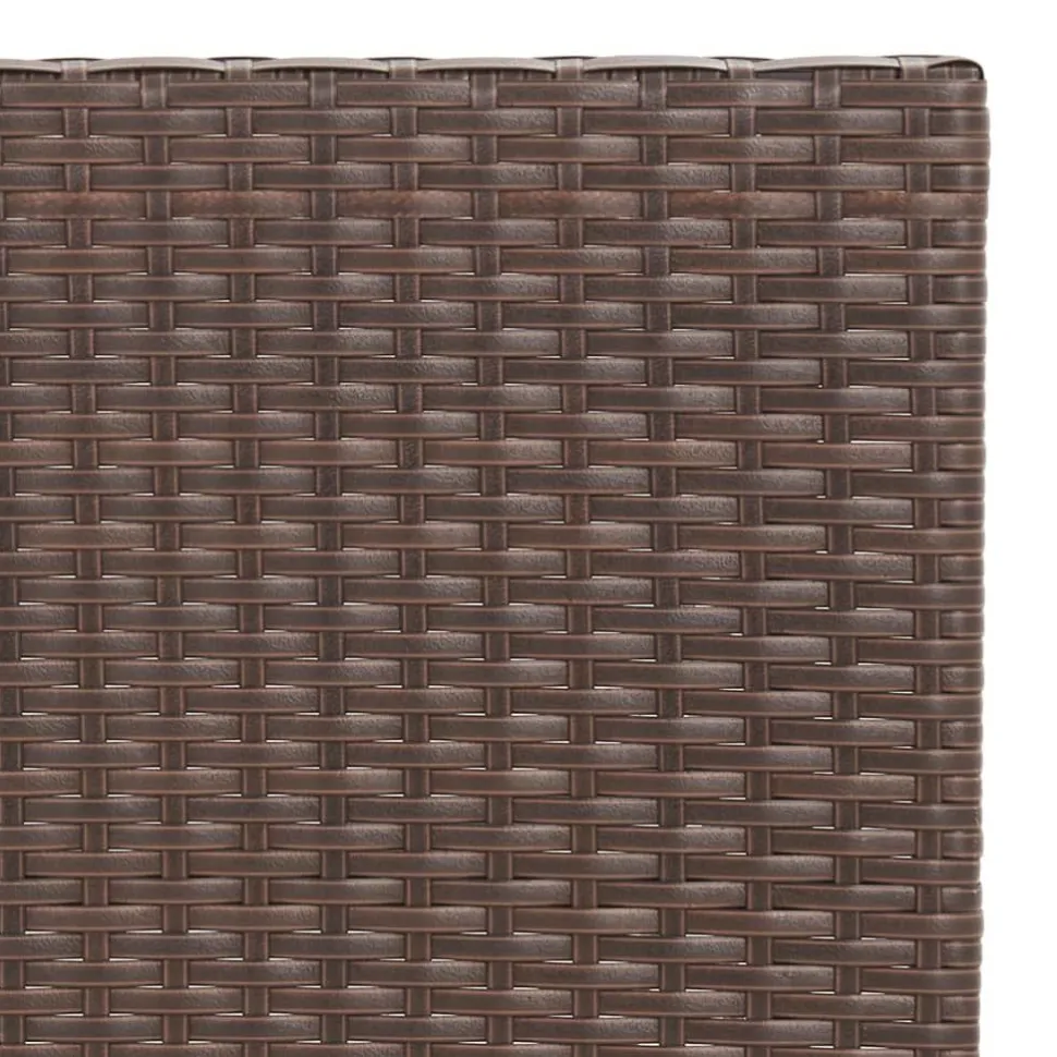 Taitettava bistropöytä ruskea 55x54x71 cm polyrottinki