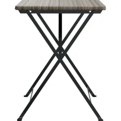 Taitettava bistropöytä ruskea 55x54x71 cm polyrottinki