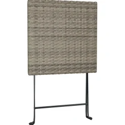 Taitettava bistropöytä ruskea 55x54x71 cm polyrottinki
