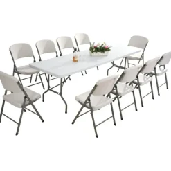 Taittopöytä  AB Polar 74x74x180 cm teräsjalat