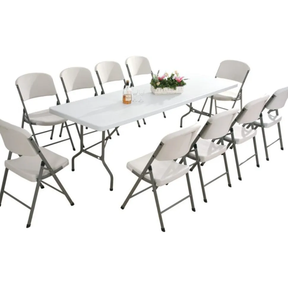 Taittopöytä AB Polar 74x74x180 cm teräsjalat