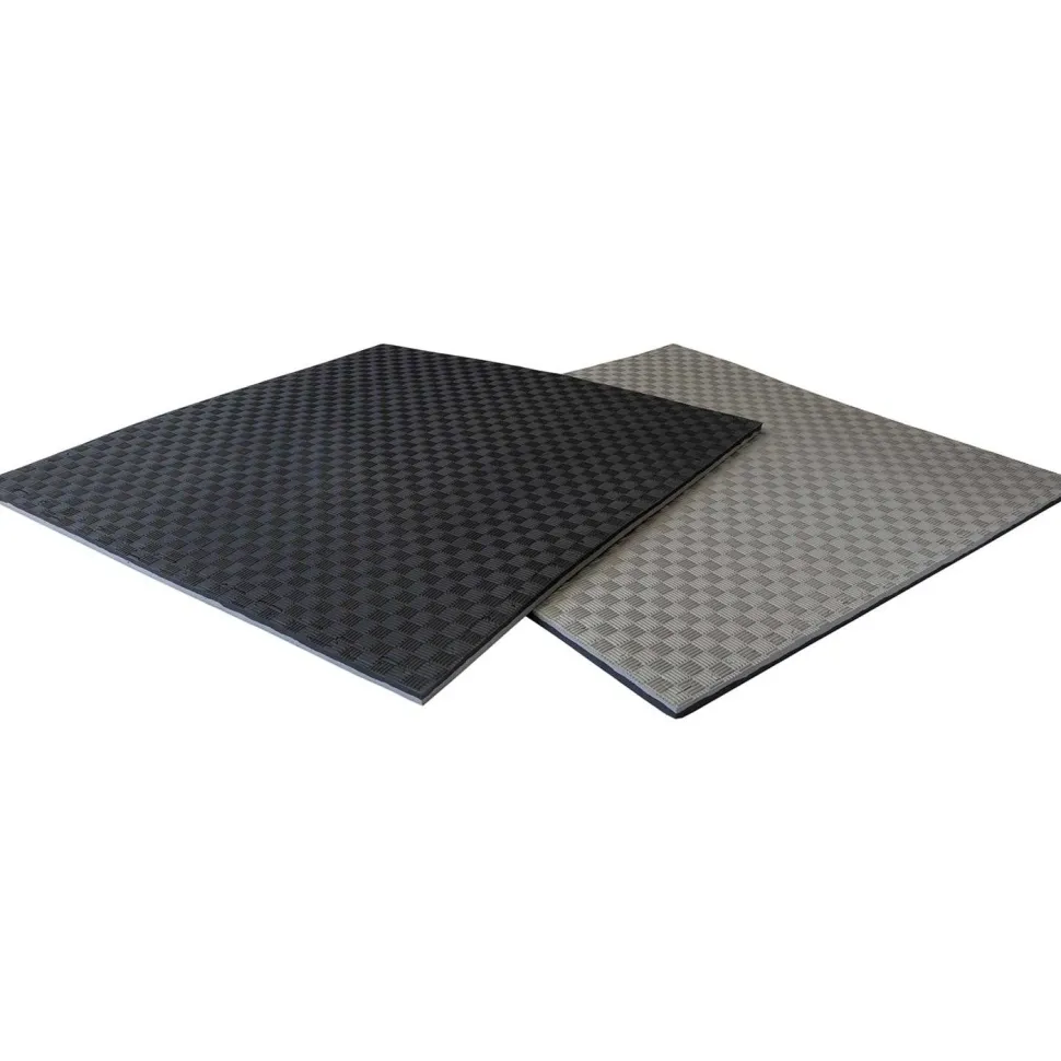 Tatamimatto React, 100x100x2 cm, musta/harmaa