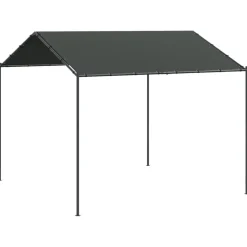 Telttakatos antrasiitti 4x3 m teräs ja kangas