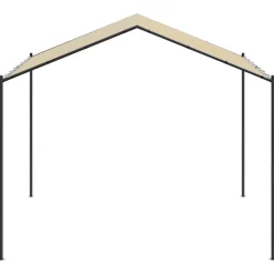 Telttakatos beige 3x3 m teräs ja kangas