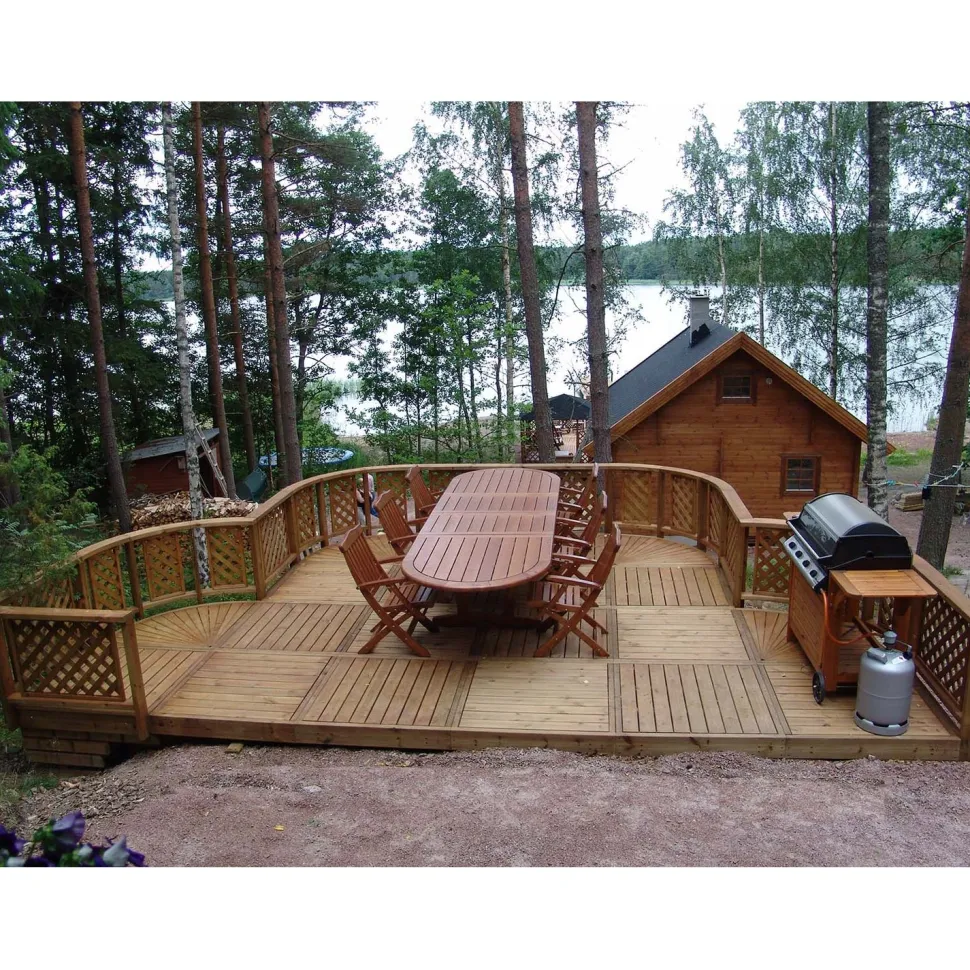 Terassielementti Laatta T02R 900x900 mm 4 tukirimaa ruskea