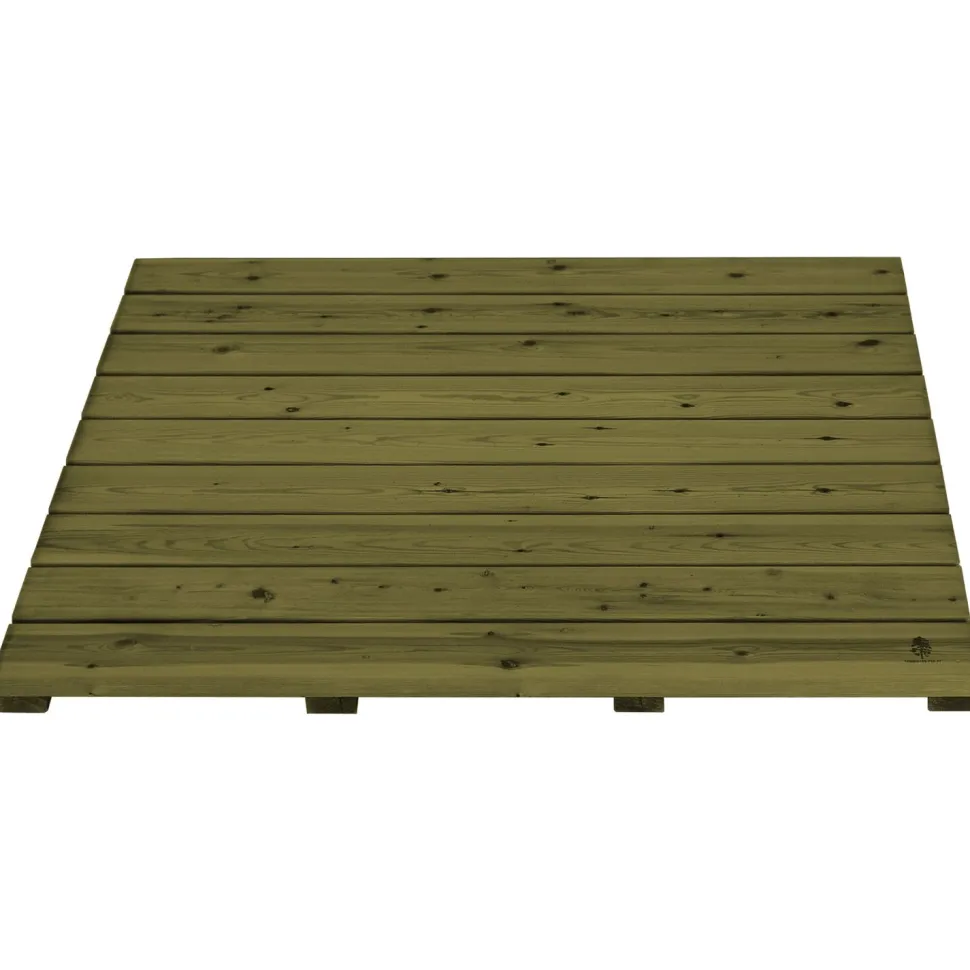 Terassielementti Laatta T02 900x900 mm 4 tukirimaa vihreä
