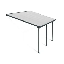 Terassikatos Palram-Canopia Feria 3 x 4,25 m harmaa/kirkas