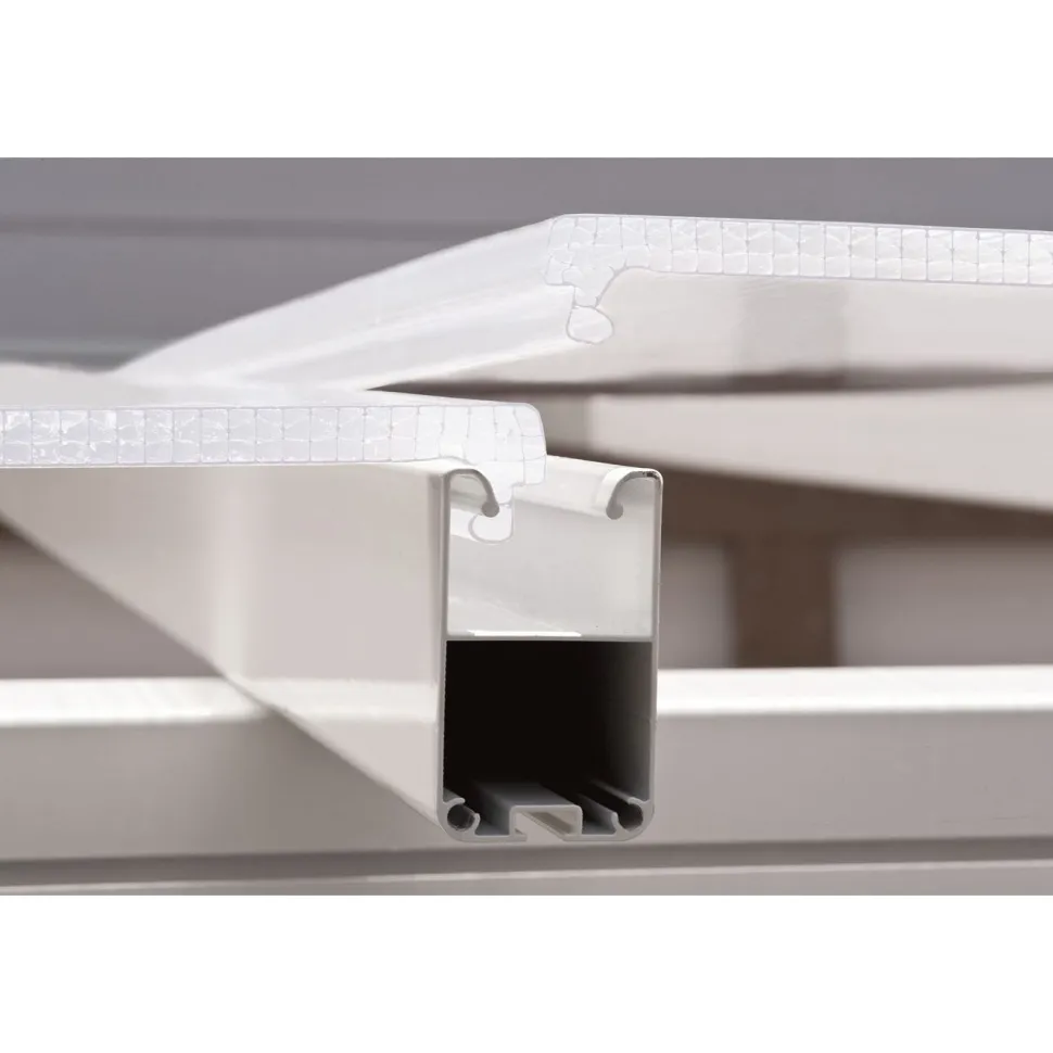 Terassikatos Palram-Canopia Feria 3x3 m valkoinen/kirkas