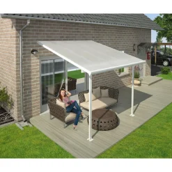 Terassikatos Palram-Canopia Feria 3x3 m valkoinen/kirkas